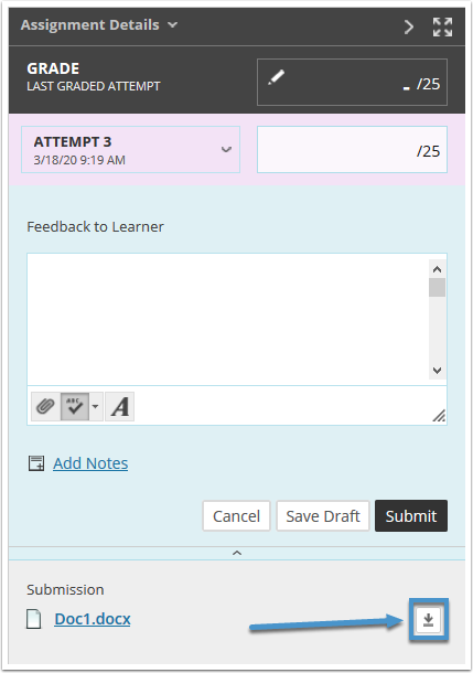 Download button