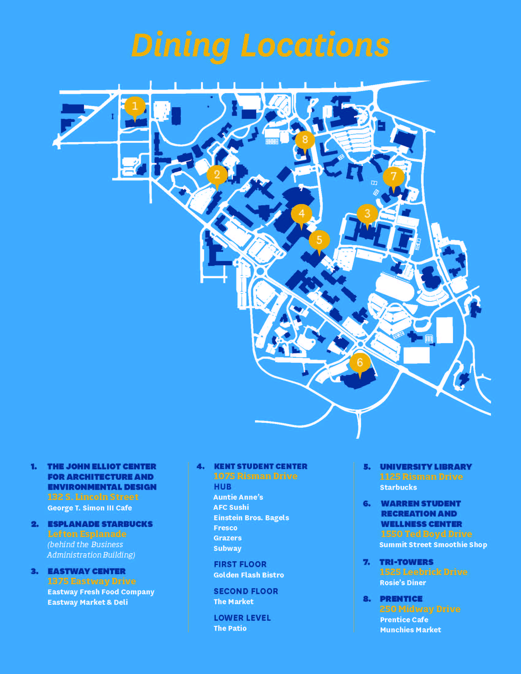 Dining Location Map