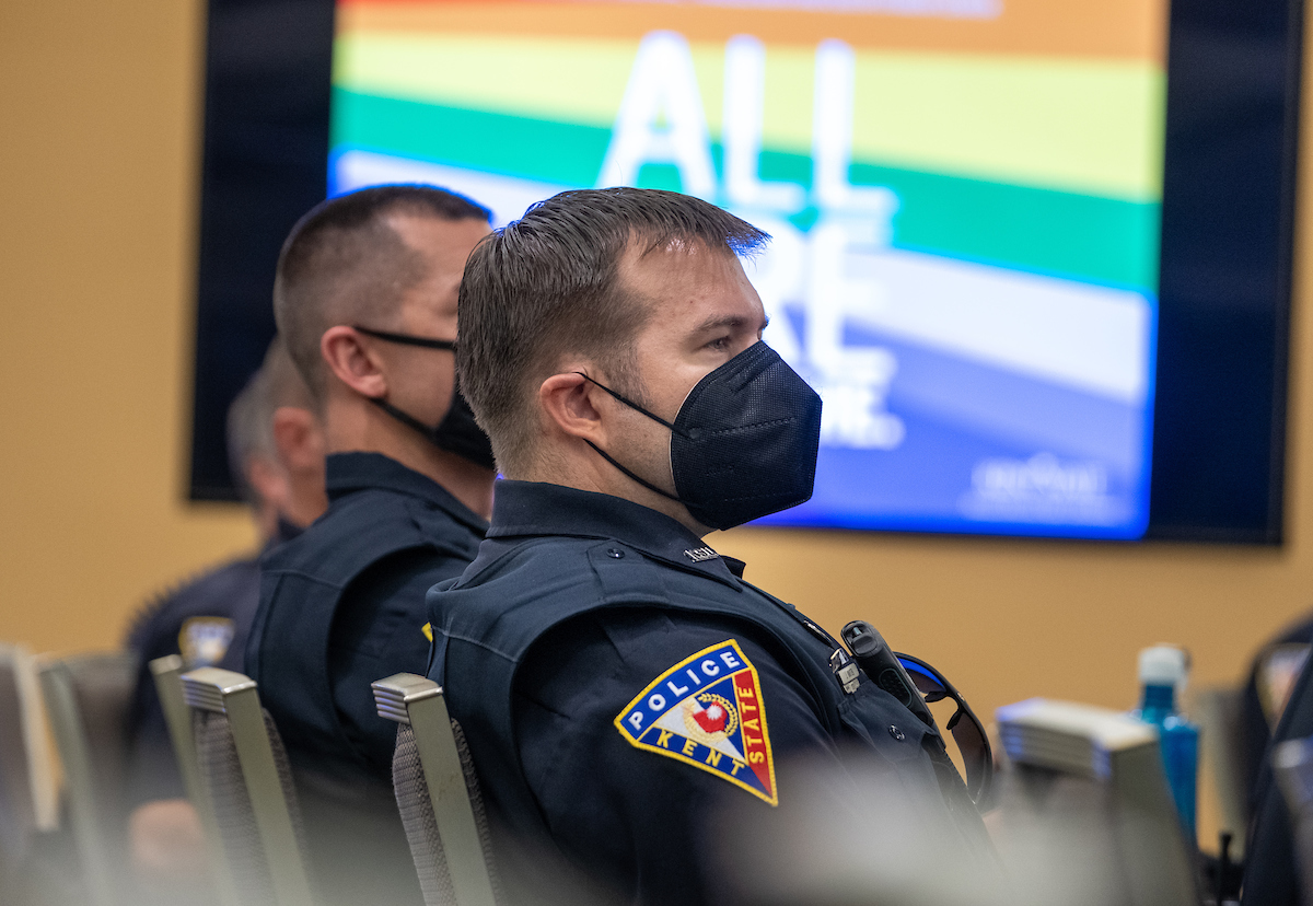 KSUPD officers in a training session. 