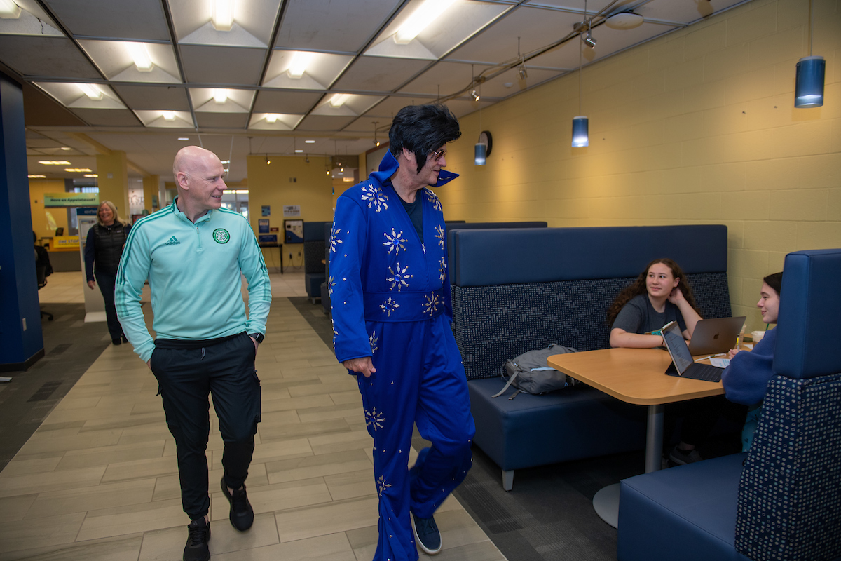 McArevey and Elvis at The Library