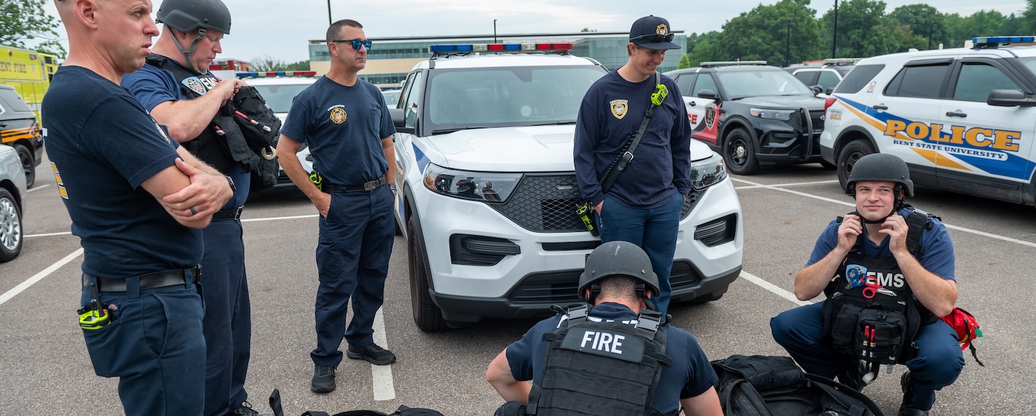 Kent State Police 2024 police prepare for training