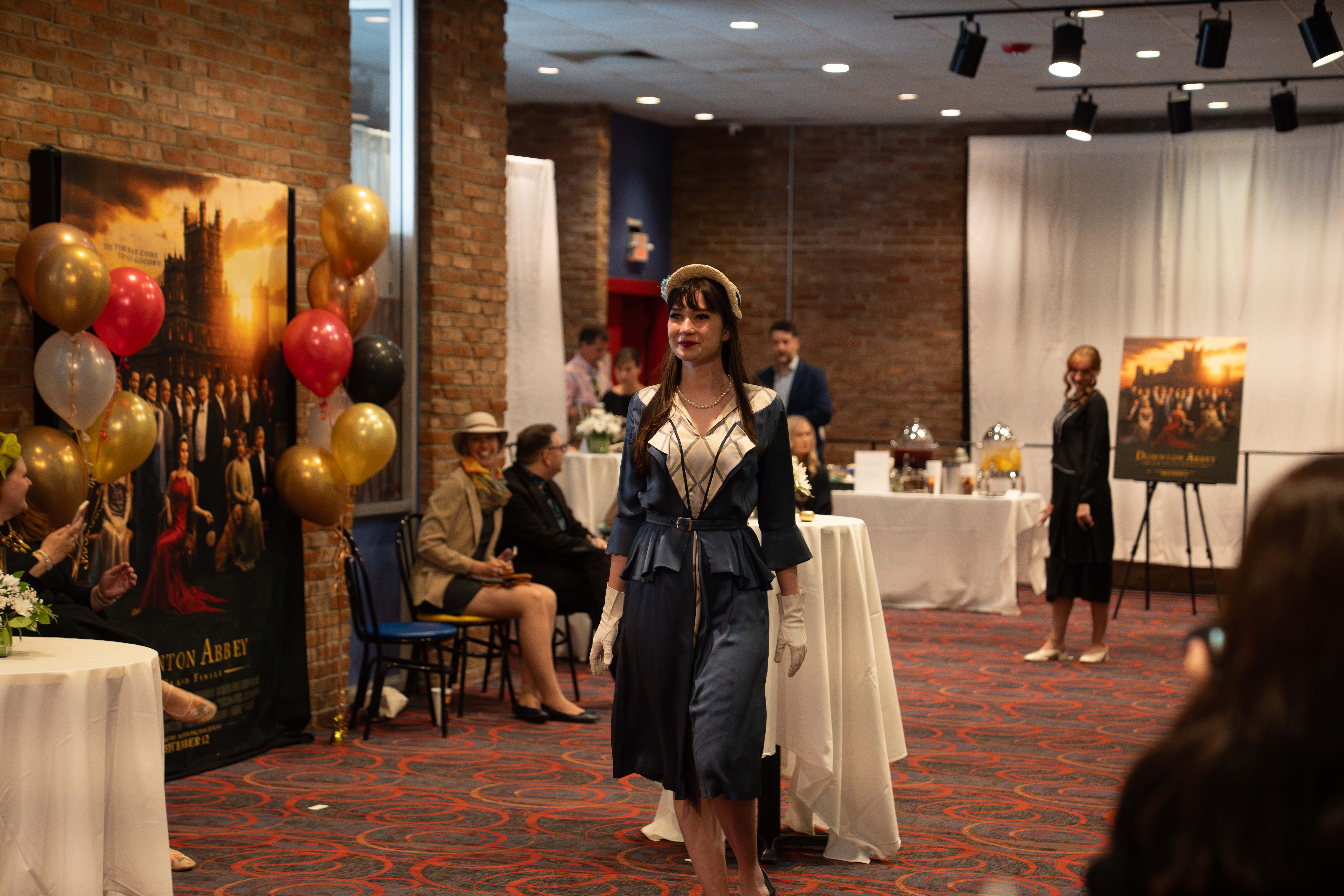 Vlog staged a 1930s fashion show for a special preview of "Downton Abbey: The Grand Finale."