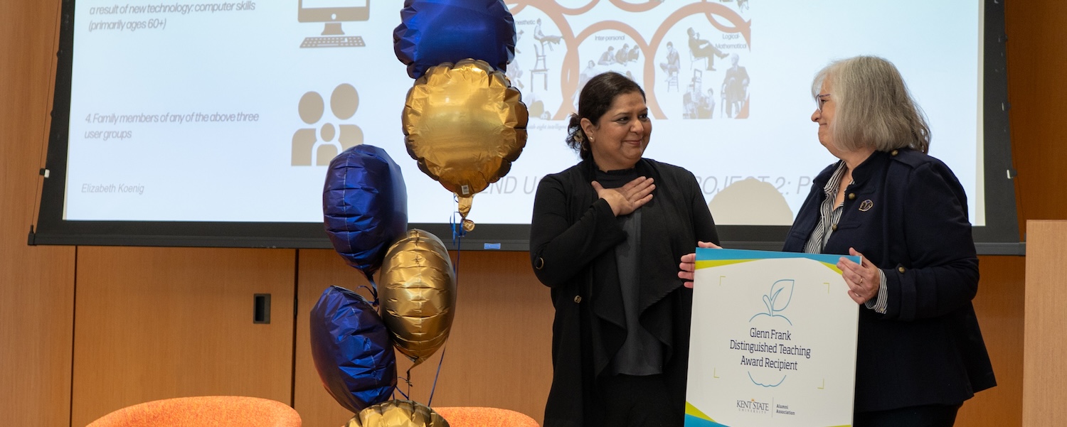 Tina Patel, interior design associate professor, wins inaugural Glenn Frank Distinguished Teaching Award