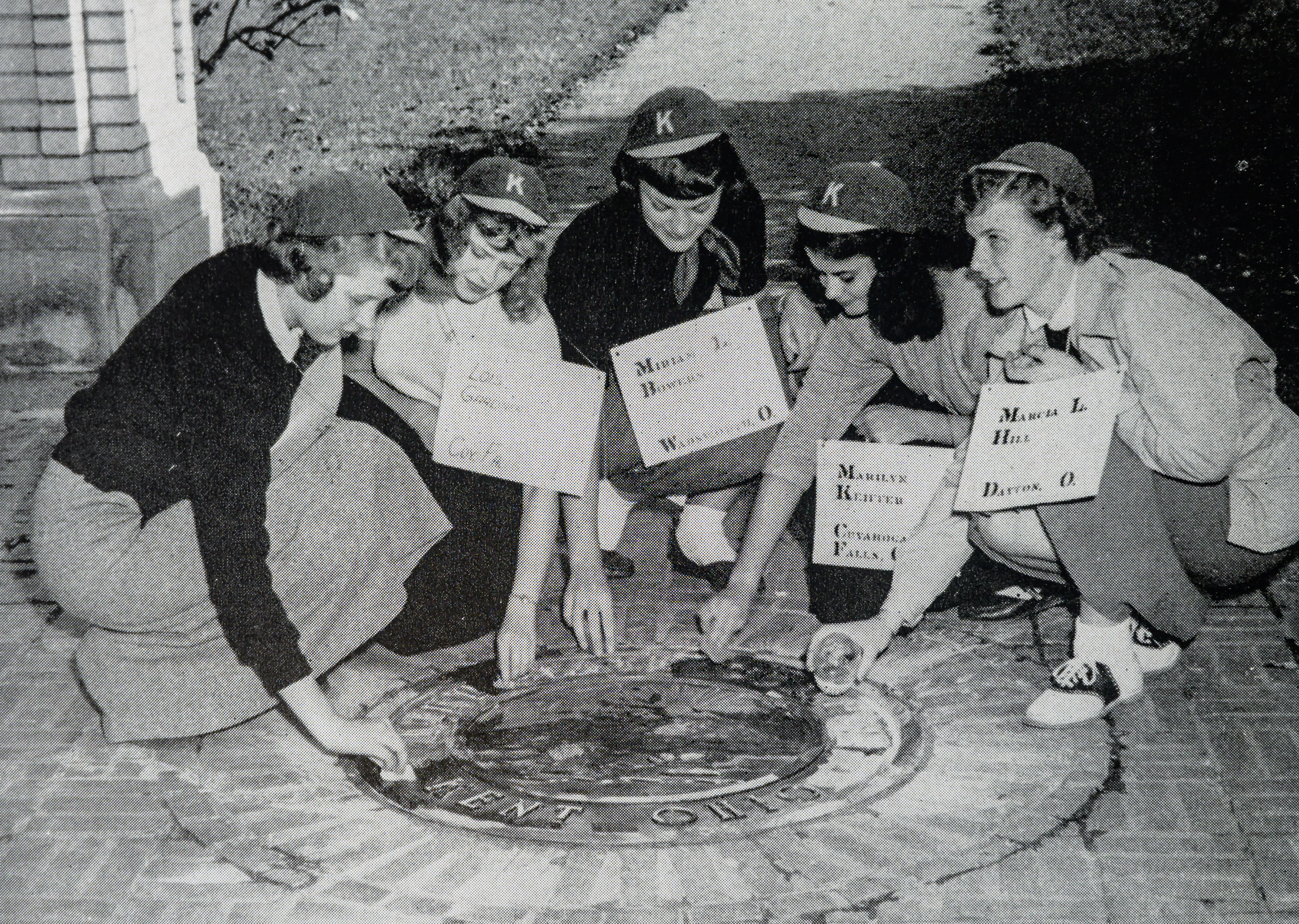 Seal scrubbing during freshman week in 1951