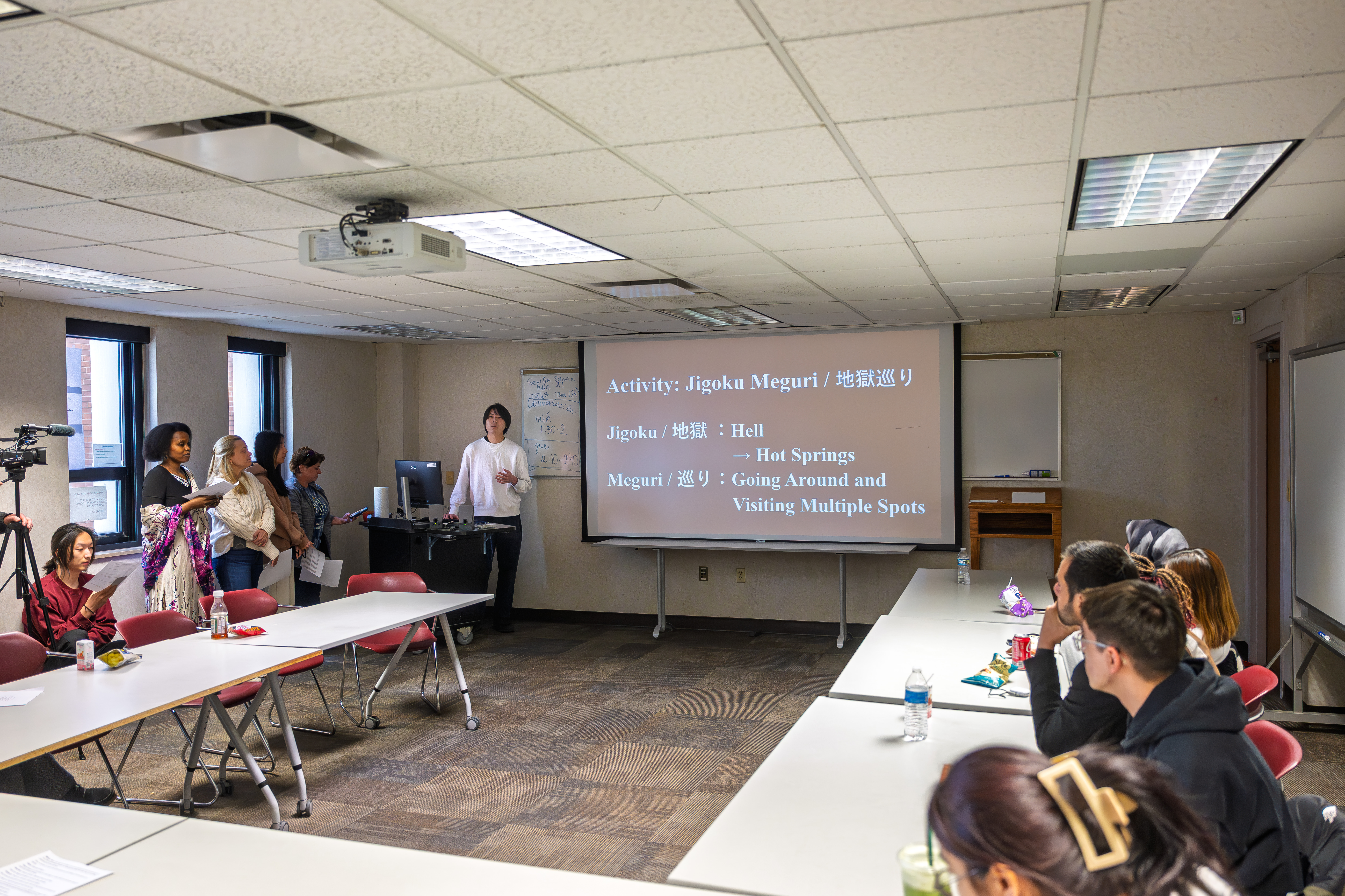 ESL student presenting 