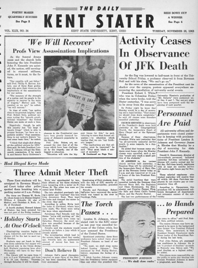 1963 ��������r article covers the assassination of President John F. Kennedy