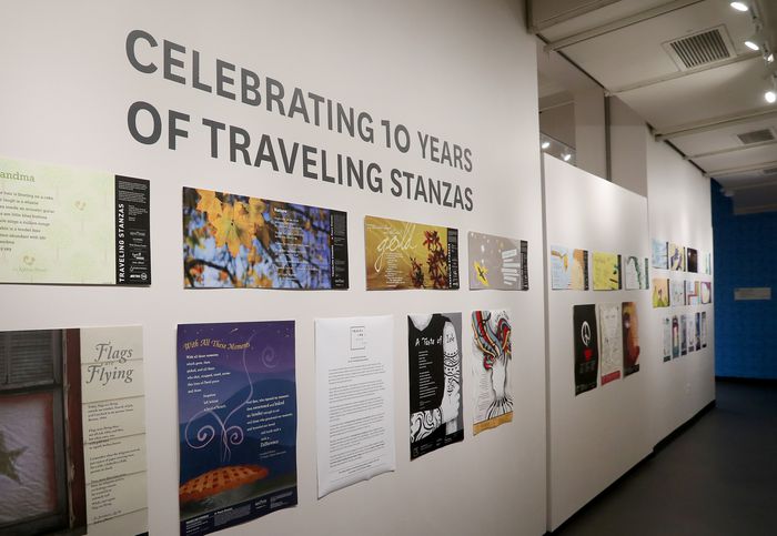 Traveling Stanzas exhibit