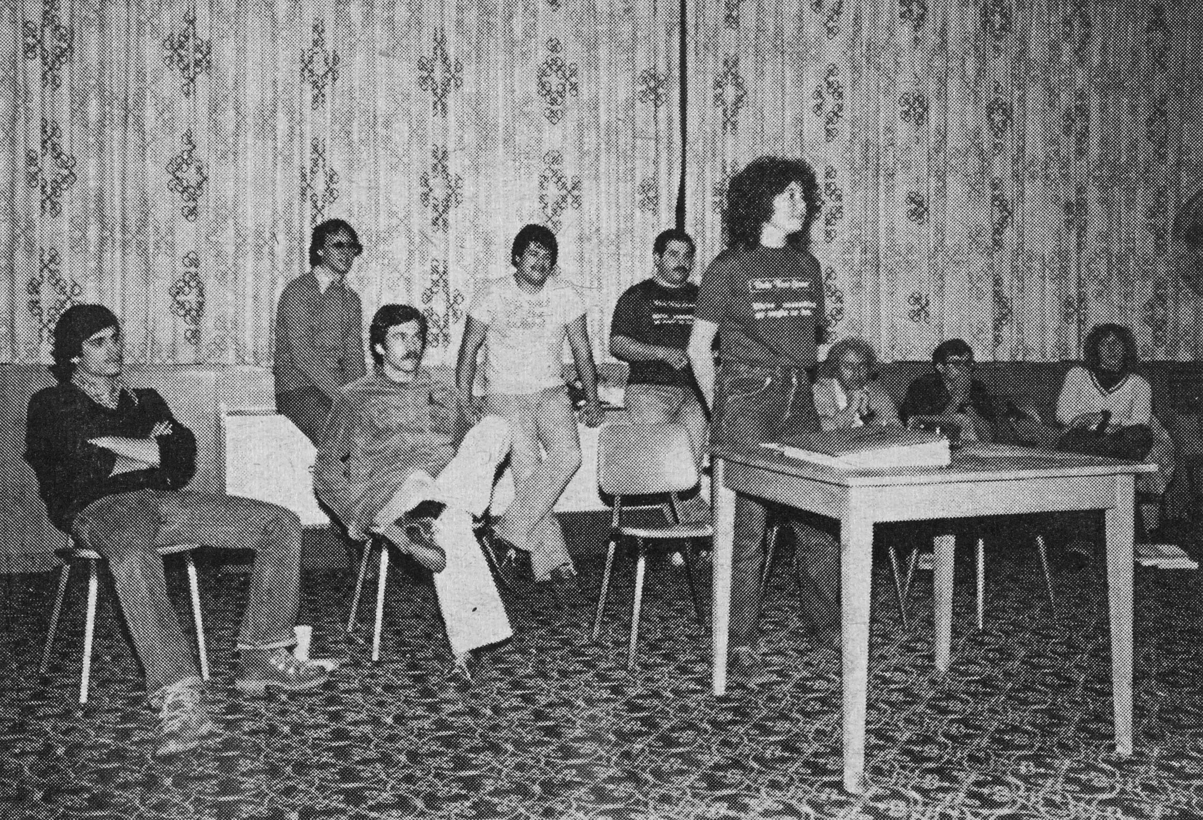 Connie Schultz with Stater staff 1979