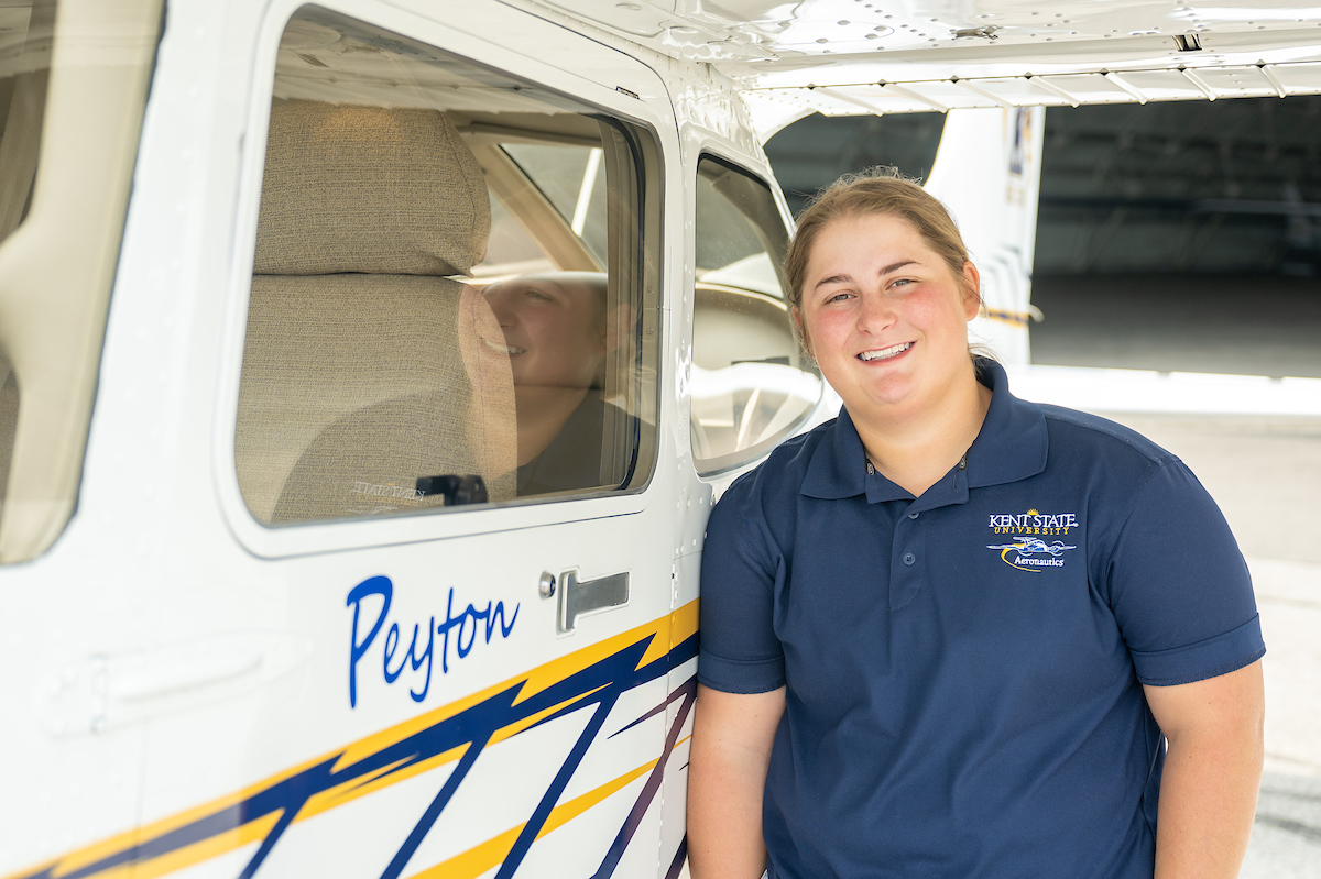 Kent State junior Peyton Turner started flying in 2021during her first year at Kent State. Kent State junior Peyton Turner started flying in 2021during her first year at Kent State.