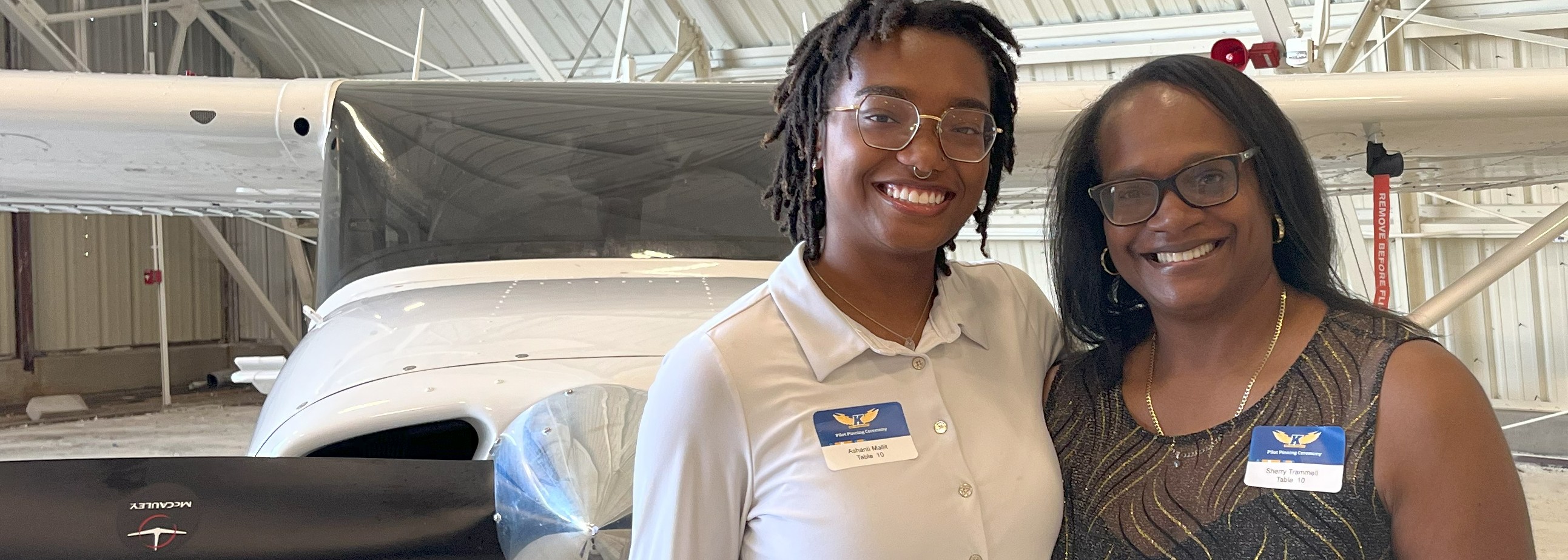 Ashanti Mallit is a professional pilot student in the College of Aeronautics and Engineering