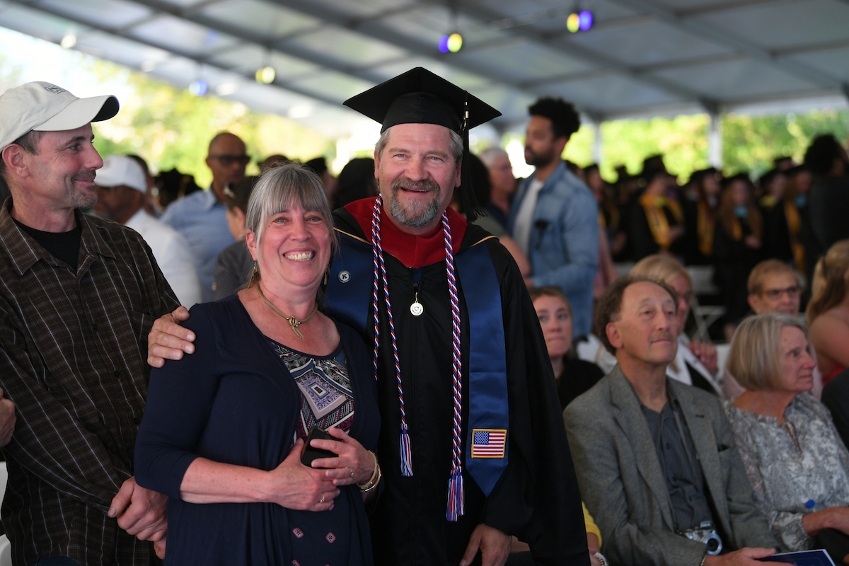 Bob and Mindy Christy at commencement 