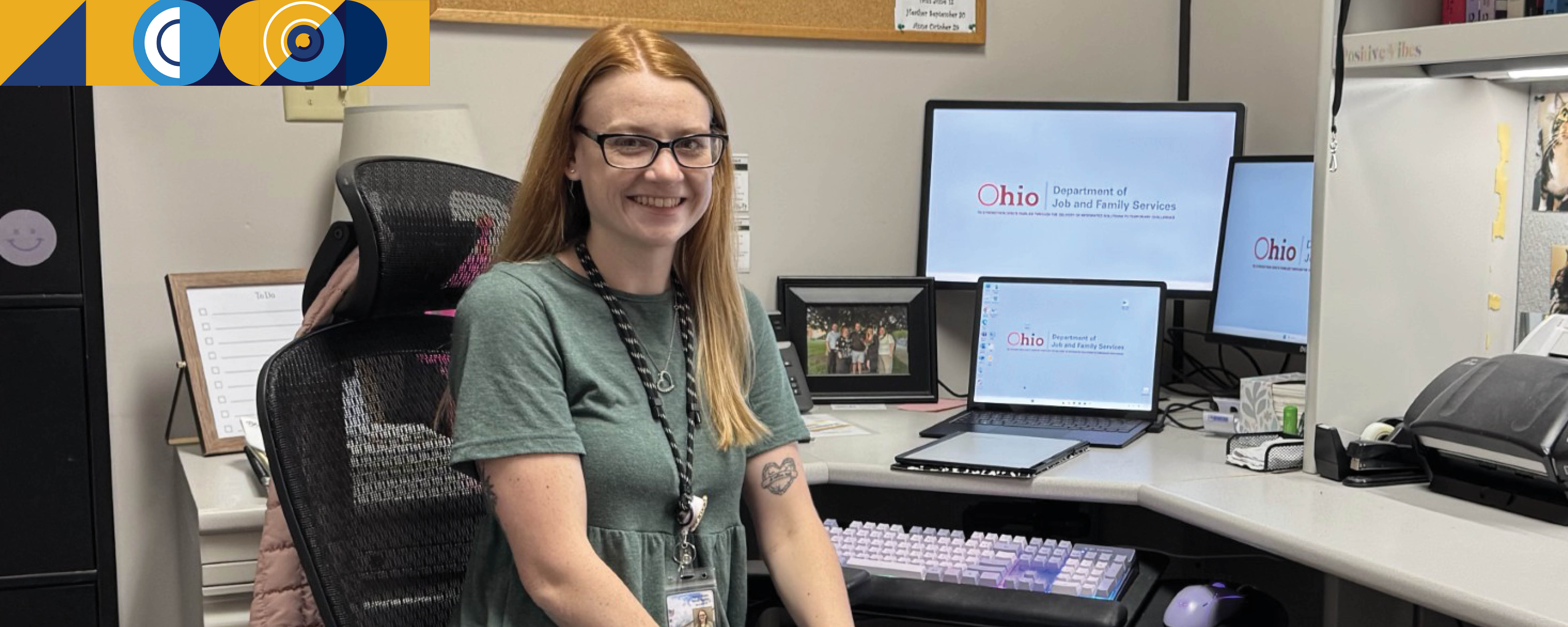 Hailey Dobbs, graduate of first class of BSW gets job at Job & Family Services