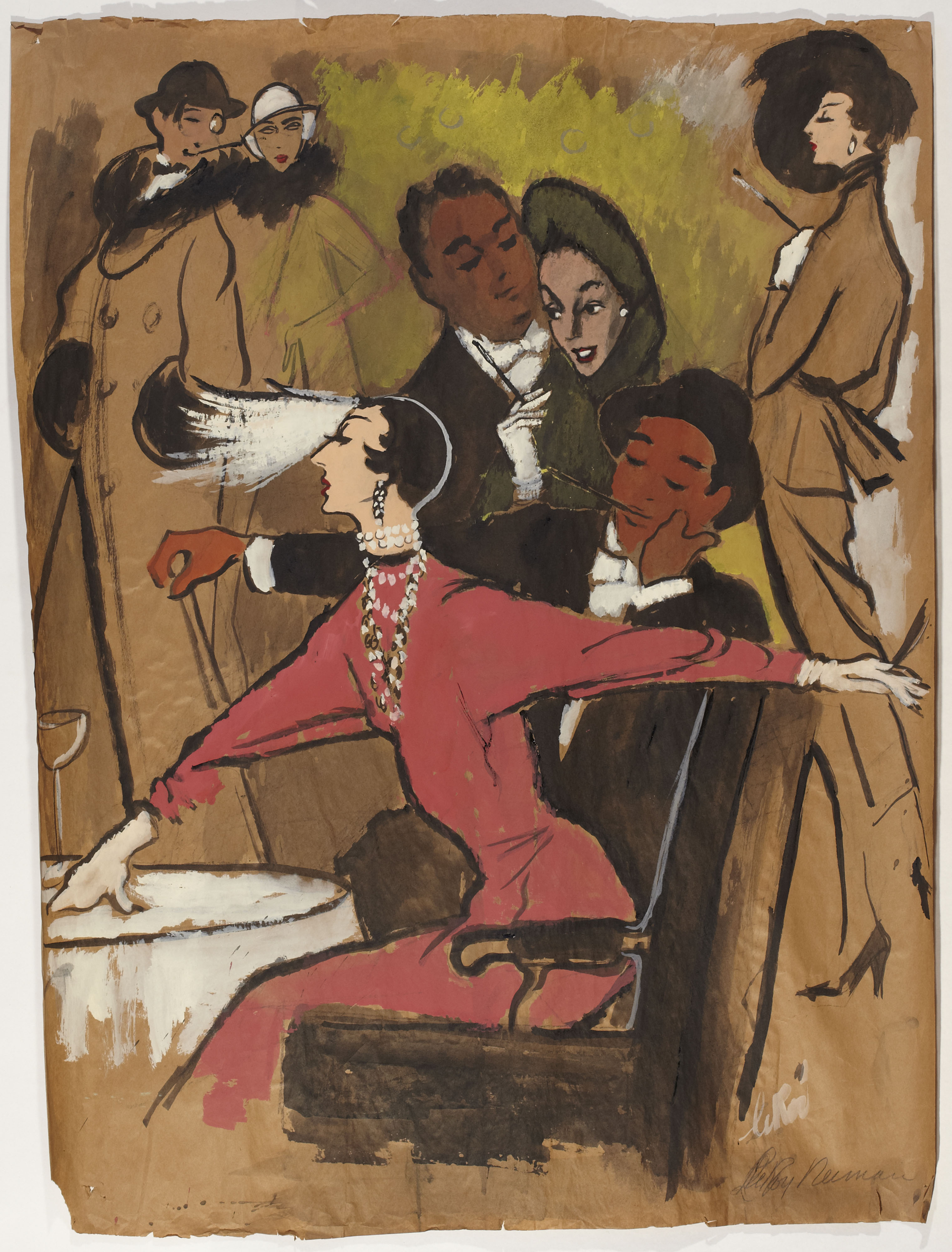 LeRoy Neiman illustration