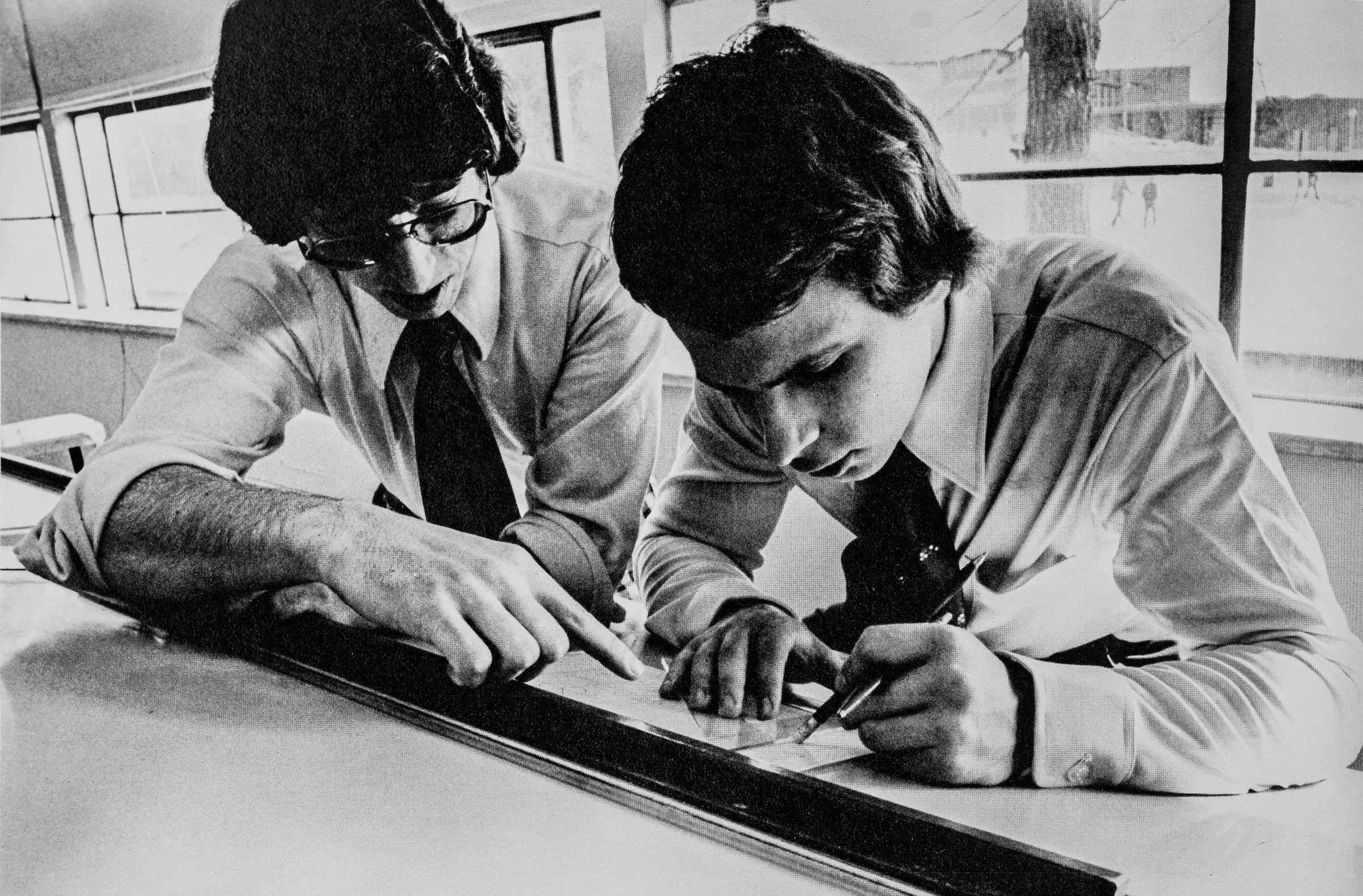 Architecture students 1976