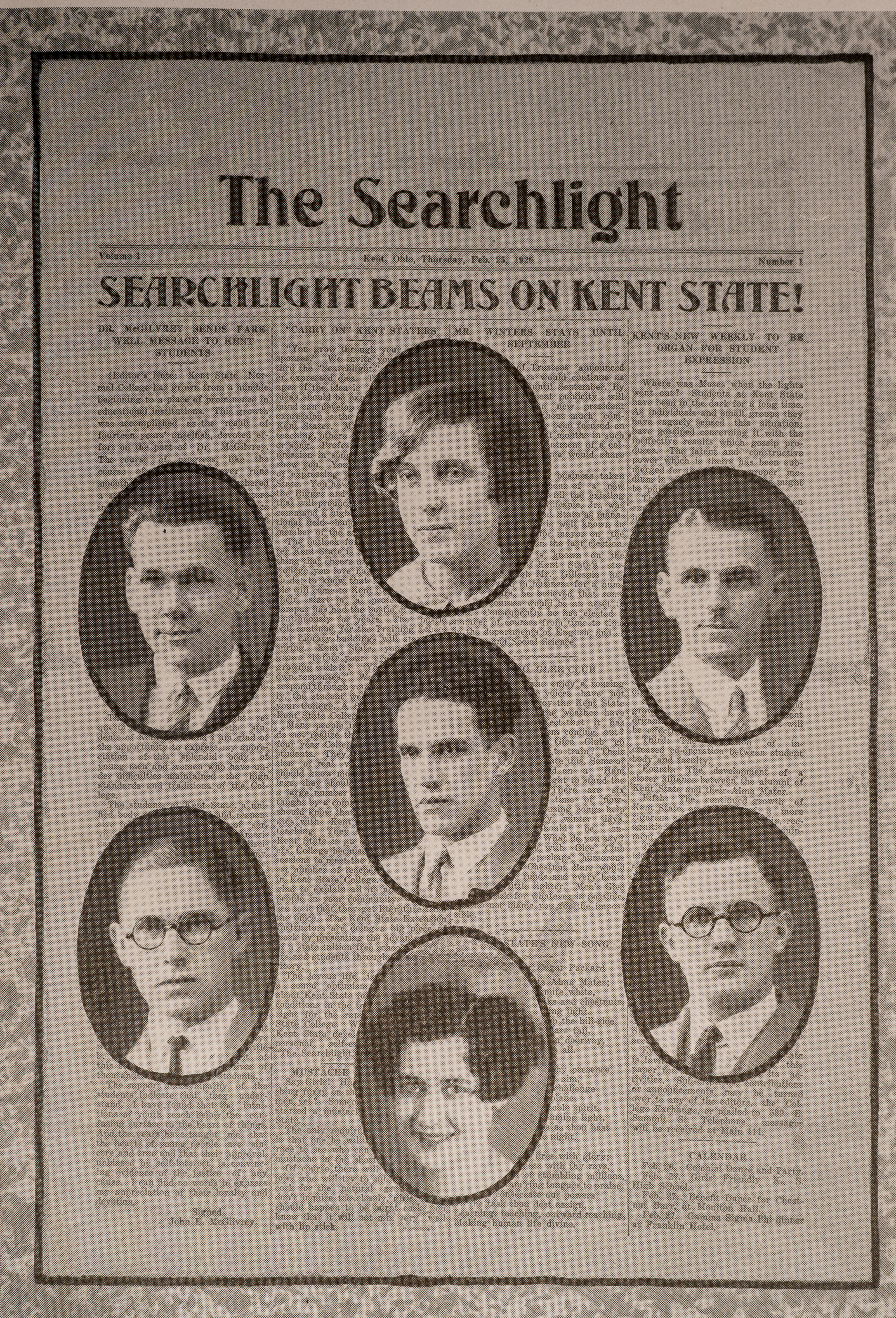 The Searchlight focus on people in 1926