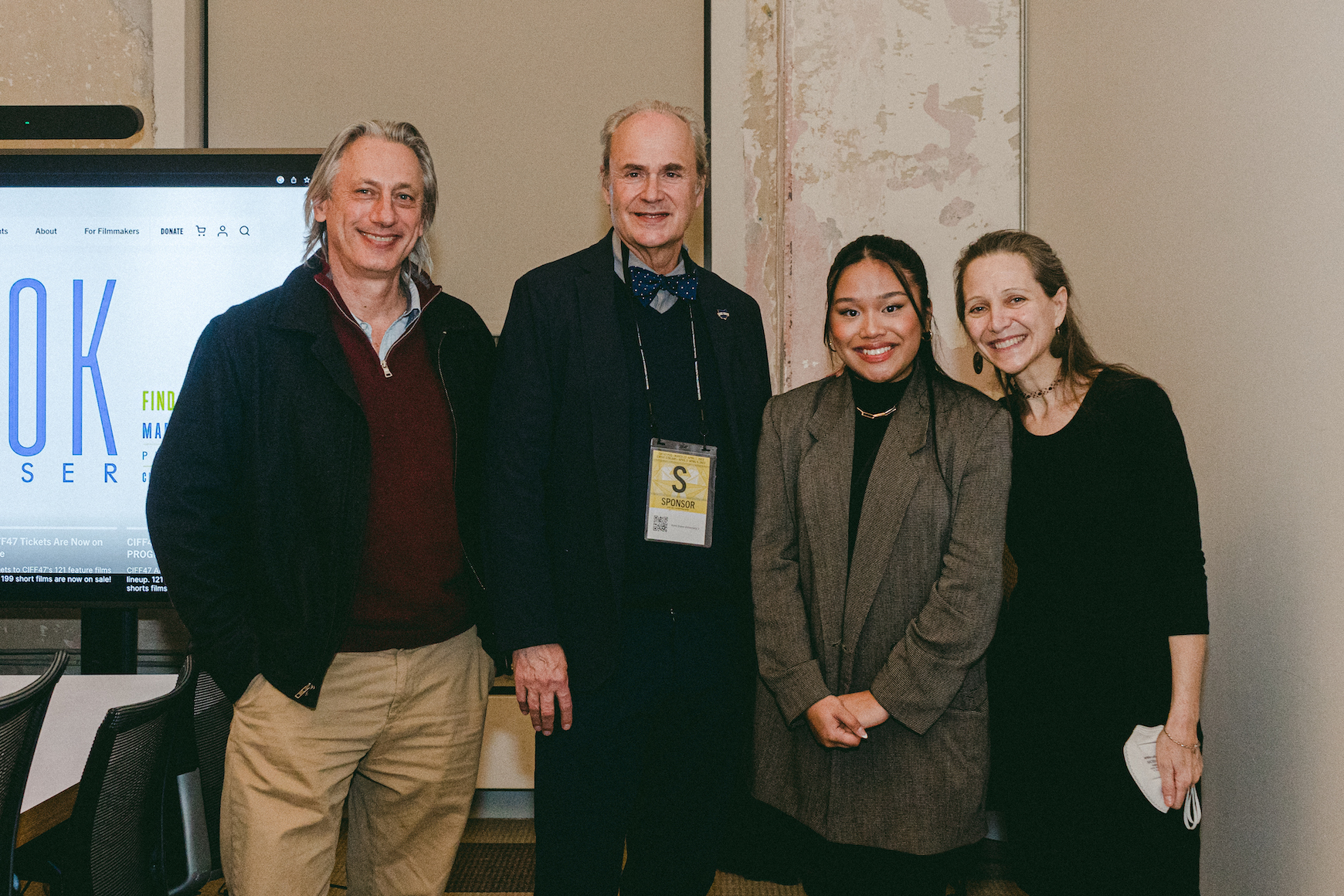 Group shot with Pres. DIacon, Dana White, Aileen Joven CIFF Dessert Reception