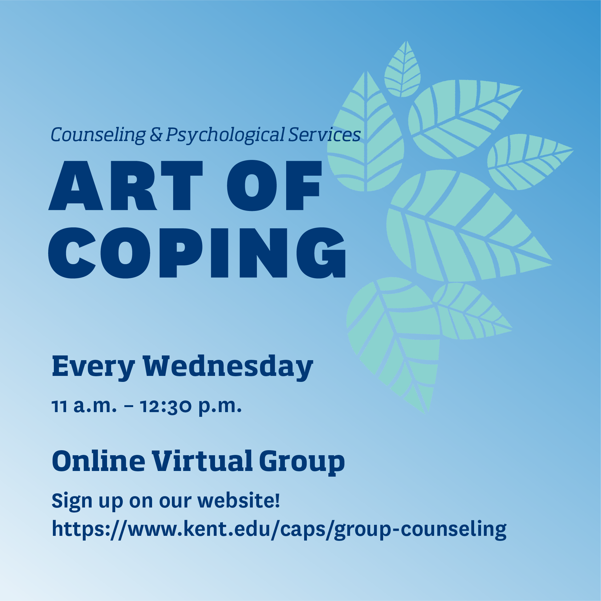 ART OF COPING GROUP: BUILDING EMOTIONAL RESILIENCE Flyer