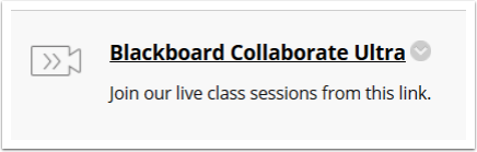 Collaborate Ultra link