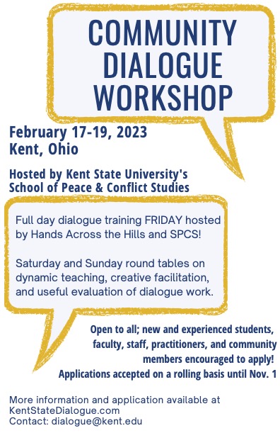 Community Dialogue Workshop flyer