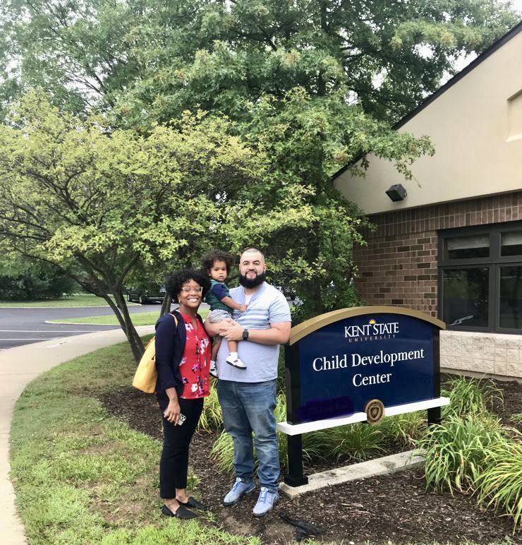 Dana Miller-Cotto, a new assistant professor at СƬƵ, and her husband David Cotto, were drawn to Kent by the Haymakers Farmer's Market downtown.