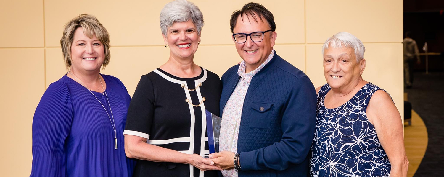 Joseph French receives the 2023 Distinguished Alumni Award at Kent State Stark