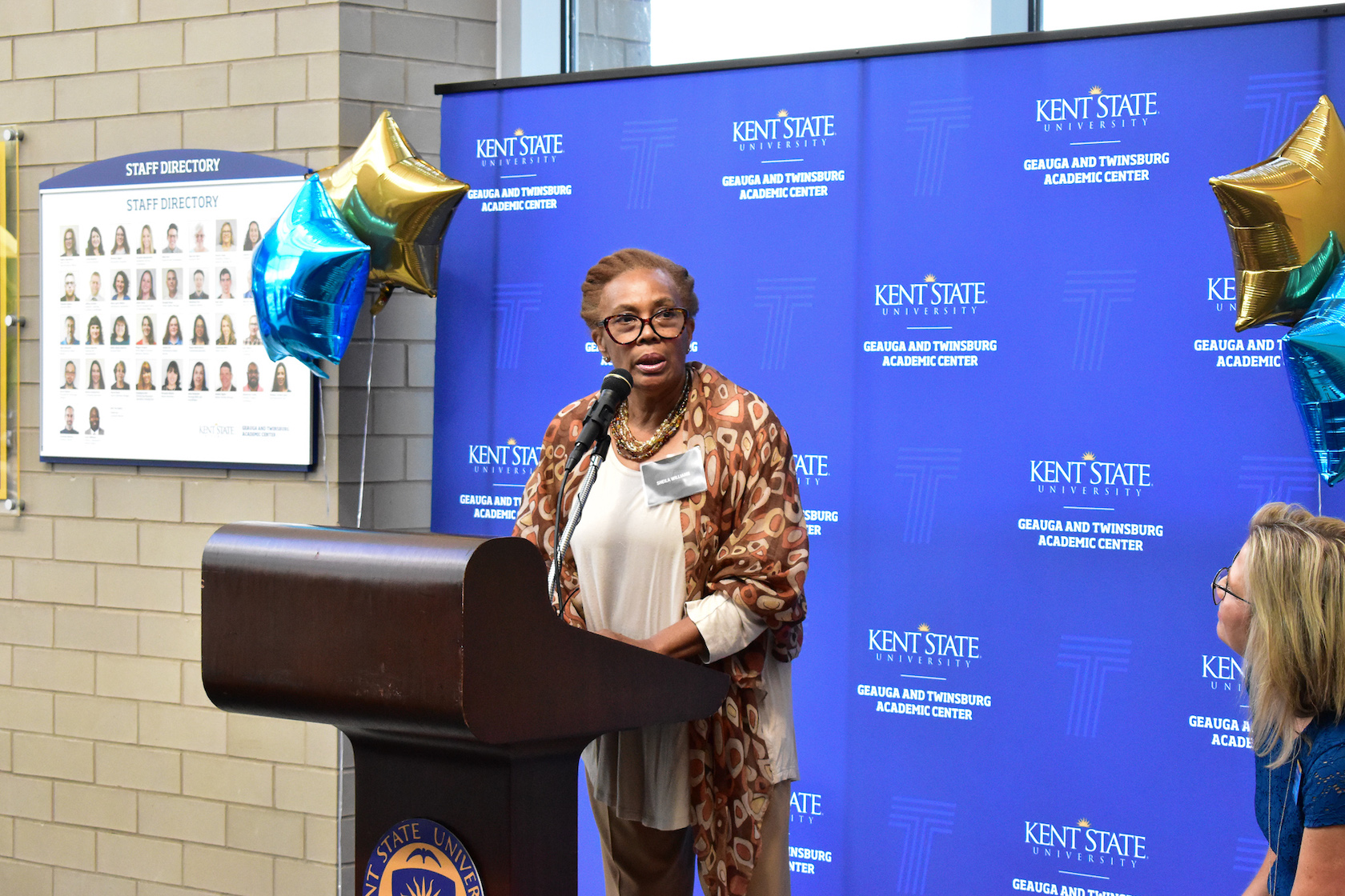 Shelia Williams, Chair of the advisory board of Twinsburg Academic Center.