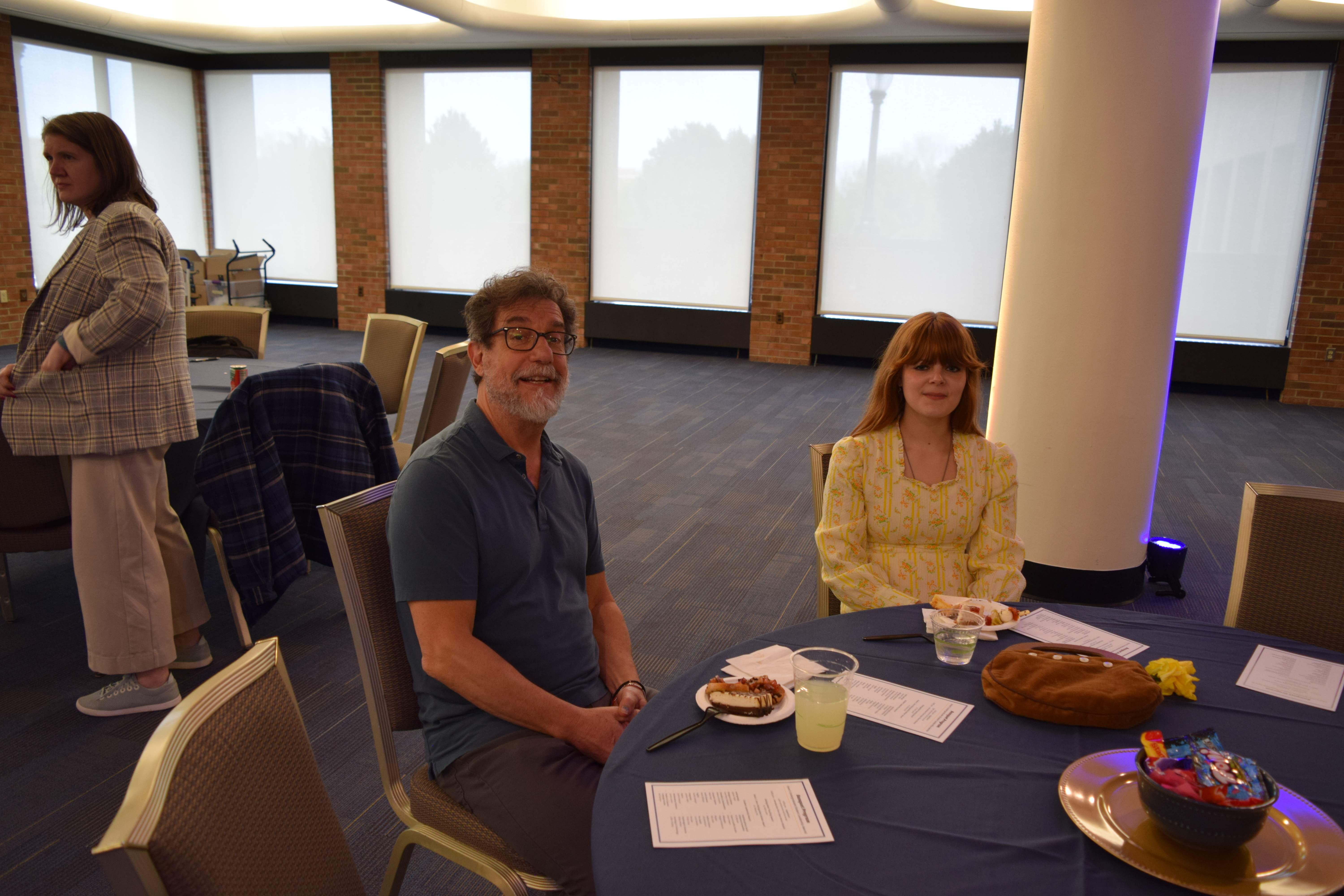 Kenneth Bindas (left) and Sophia Swengel