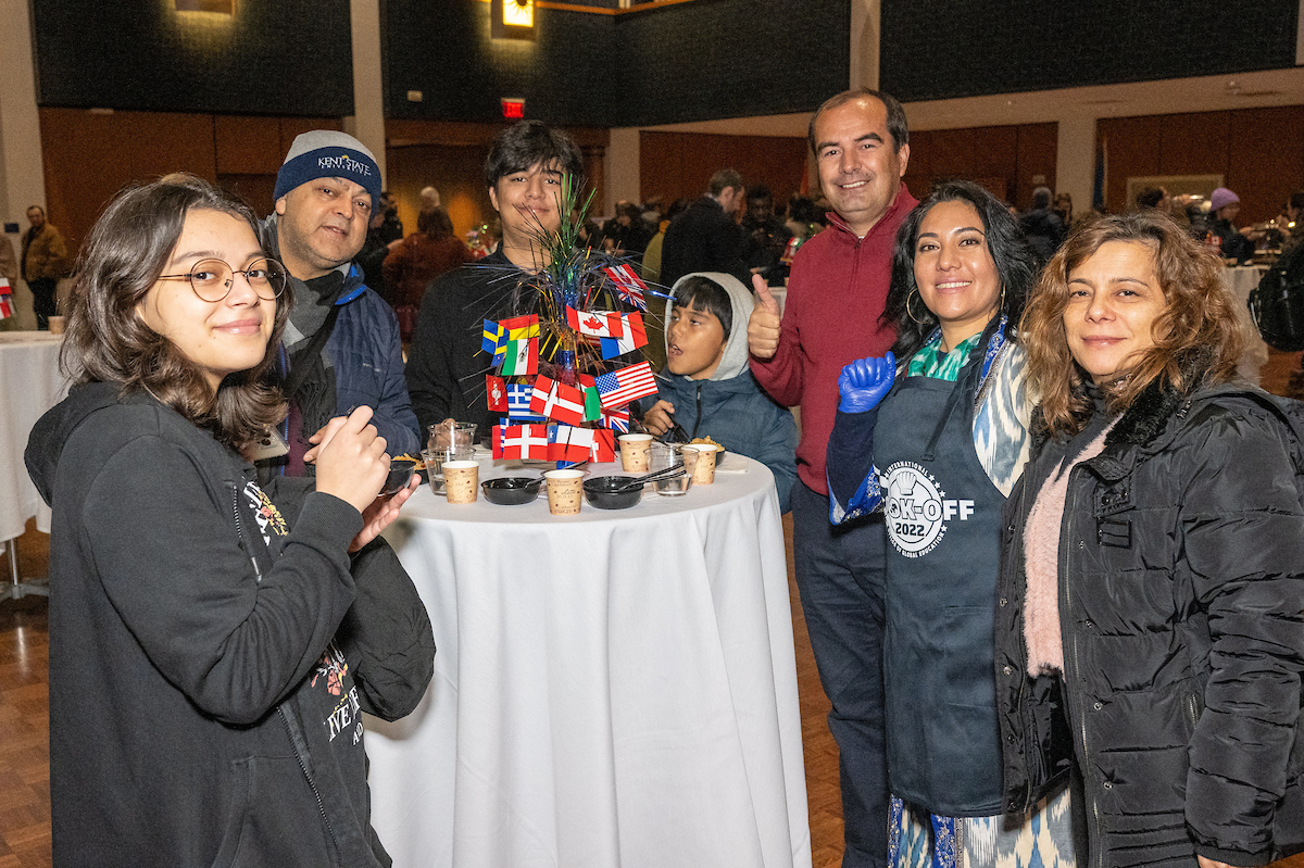 Members of Team Central Asia and their families enjoyed the International Cook-off.