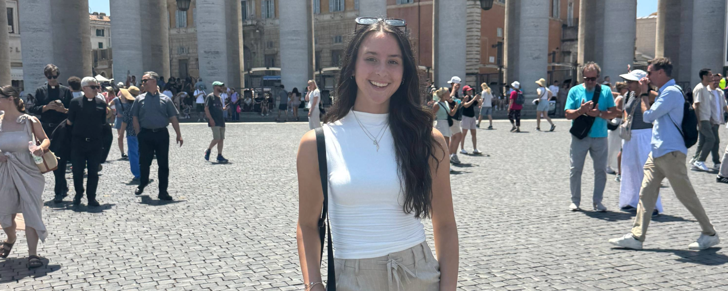 BSN Student Emilia Colosimo in Italy