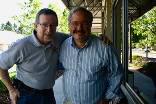 Eric Desetti with friend in current times