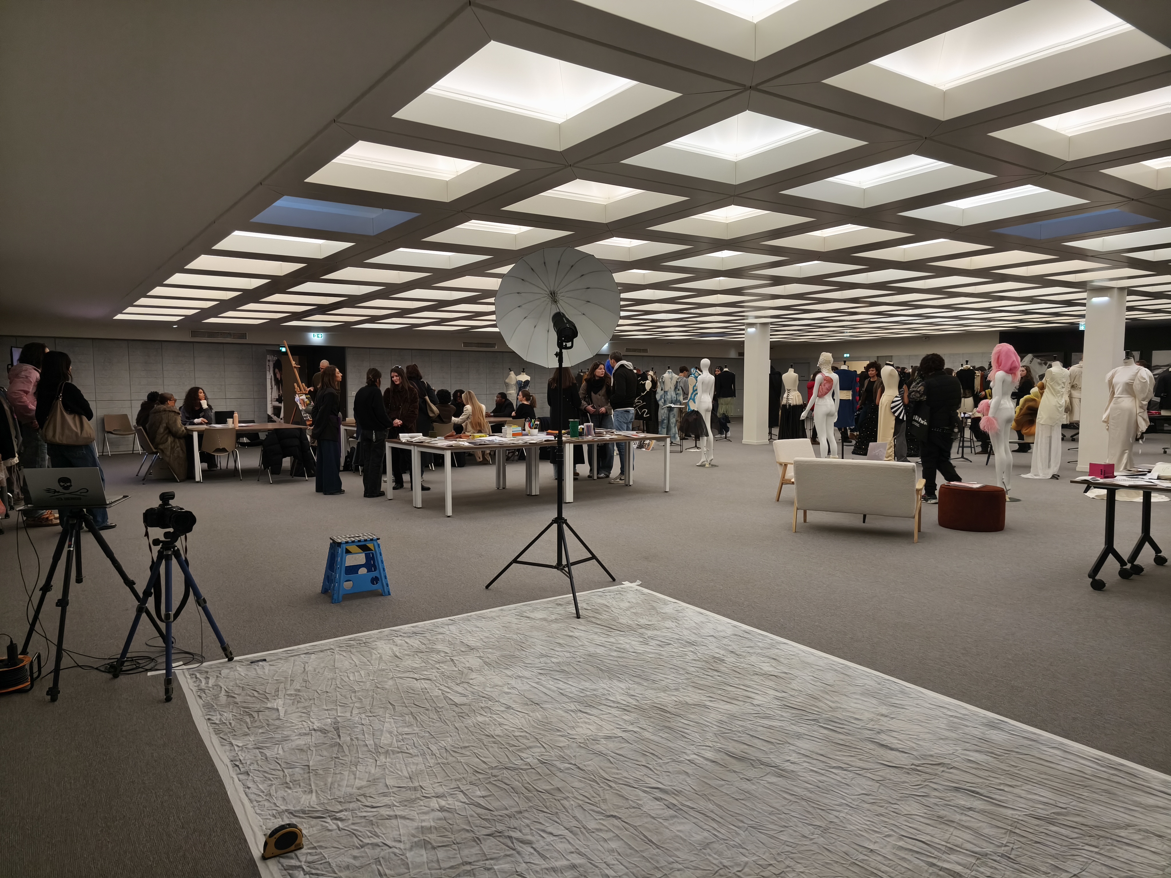 Inside of new fashion building in Paris