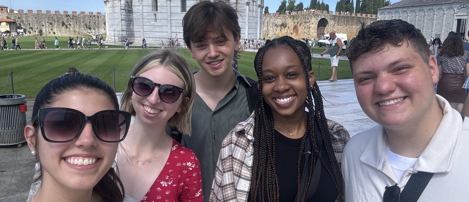 Giovanni Tripi (right) with friends in Pisa Giovanni Tripi (right) with friends in Pisa