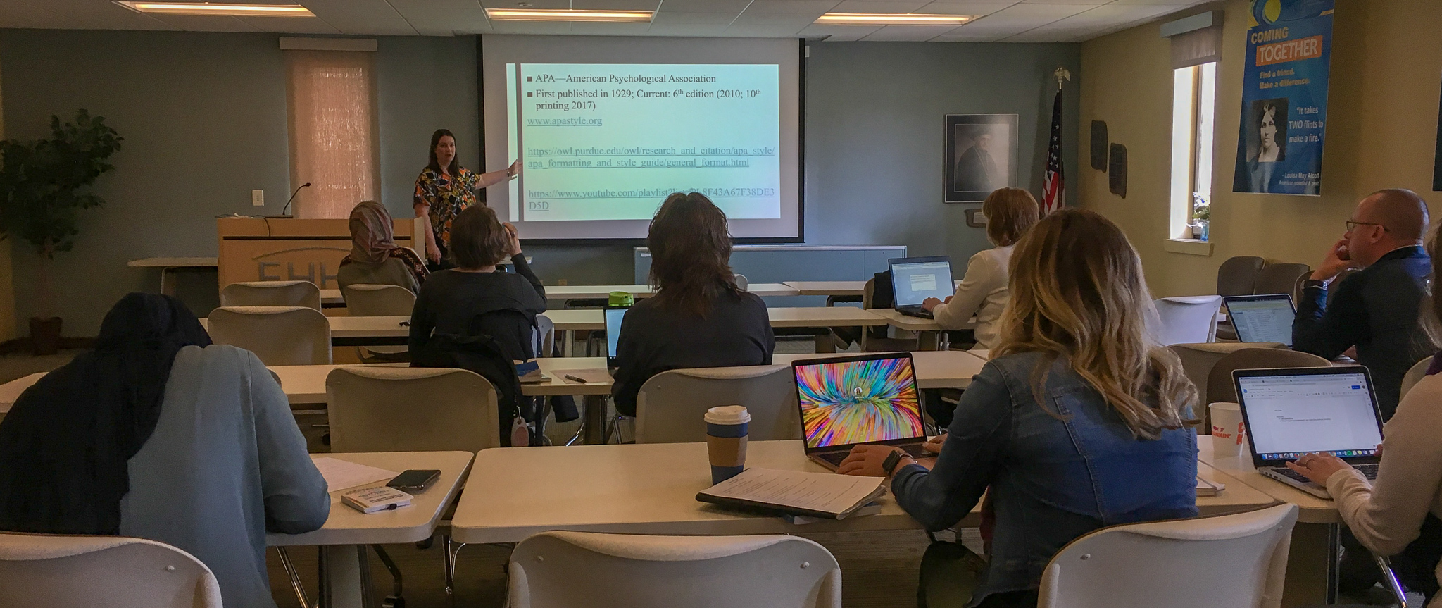 Sarah Kiepper hosted "So you think you can do APA?" breakout session at Spring 2019 Doctoral Forum Retreat. Sarah Kiepper hosted "So you think you can do APA?" breakout session at Spring 2019 Doctoral Forum Retreat.
