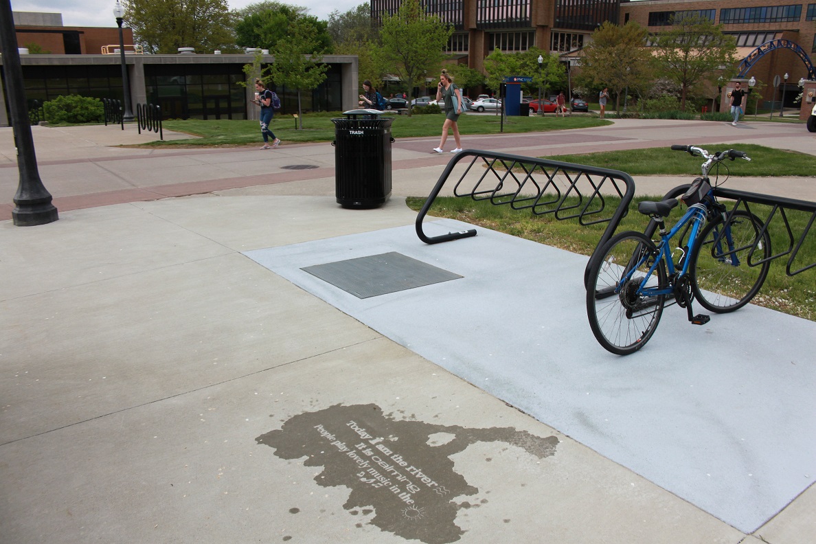 Today I am the River Design near bike racks