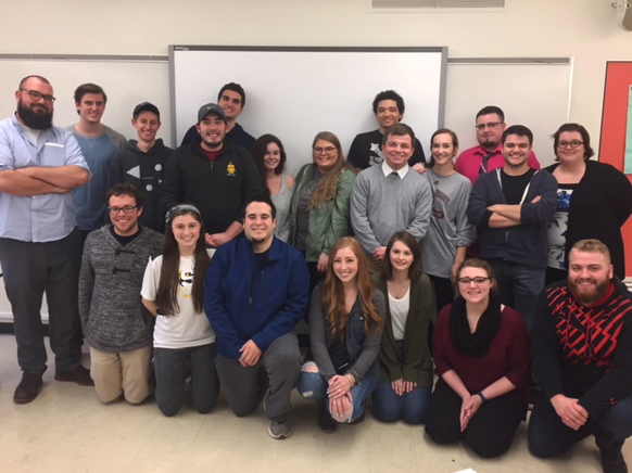 INSS alumni meet with student teachers, April 2018