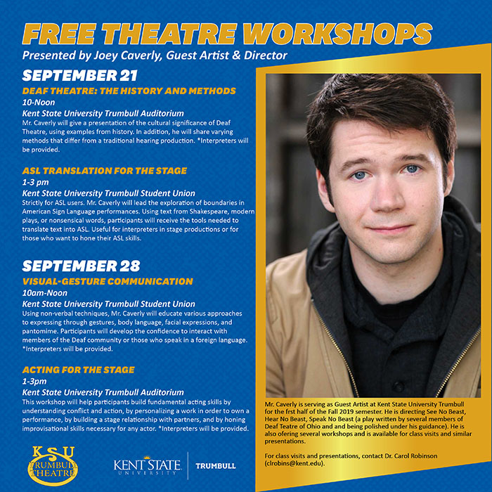 Free Theatre Workshop schedule