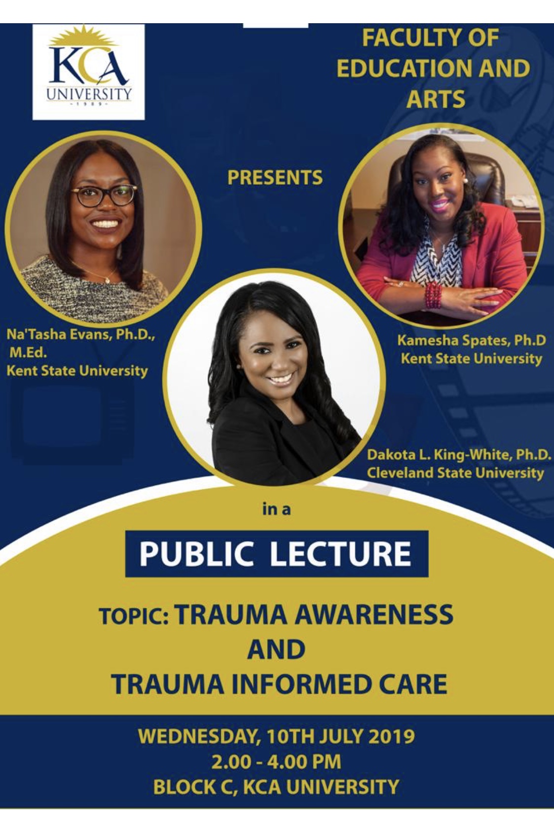 KCA University presentation flyer