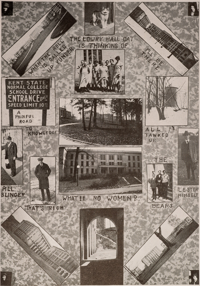 Collage of campus images in 1926