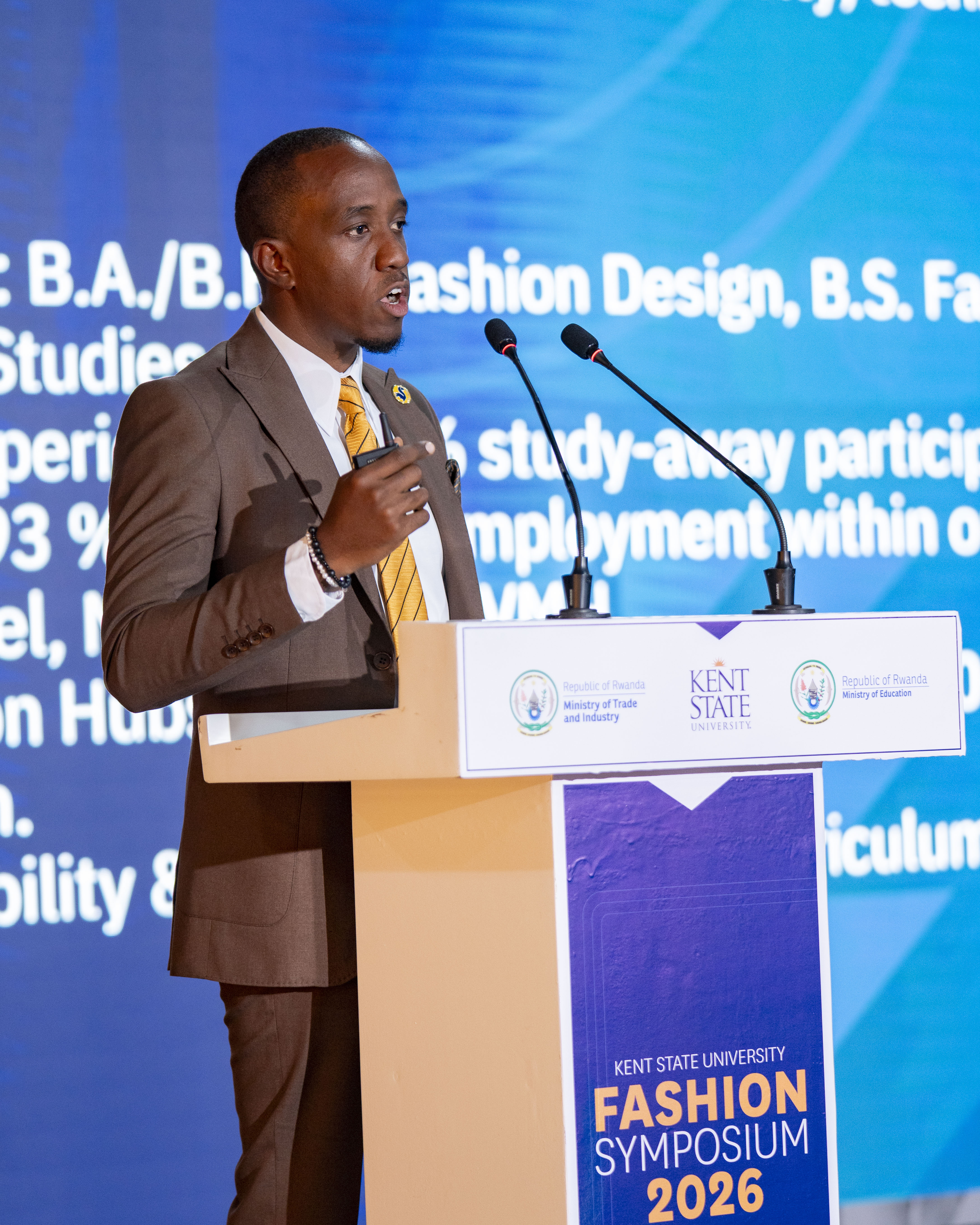 Speaker at fashion symposium in Kigali