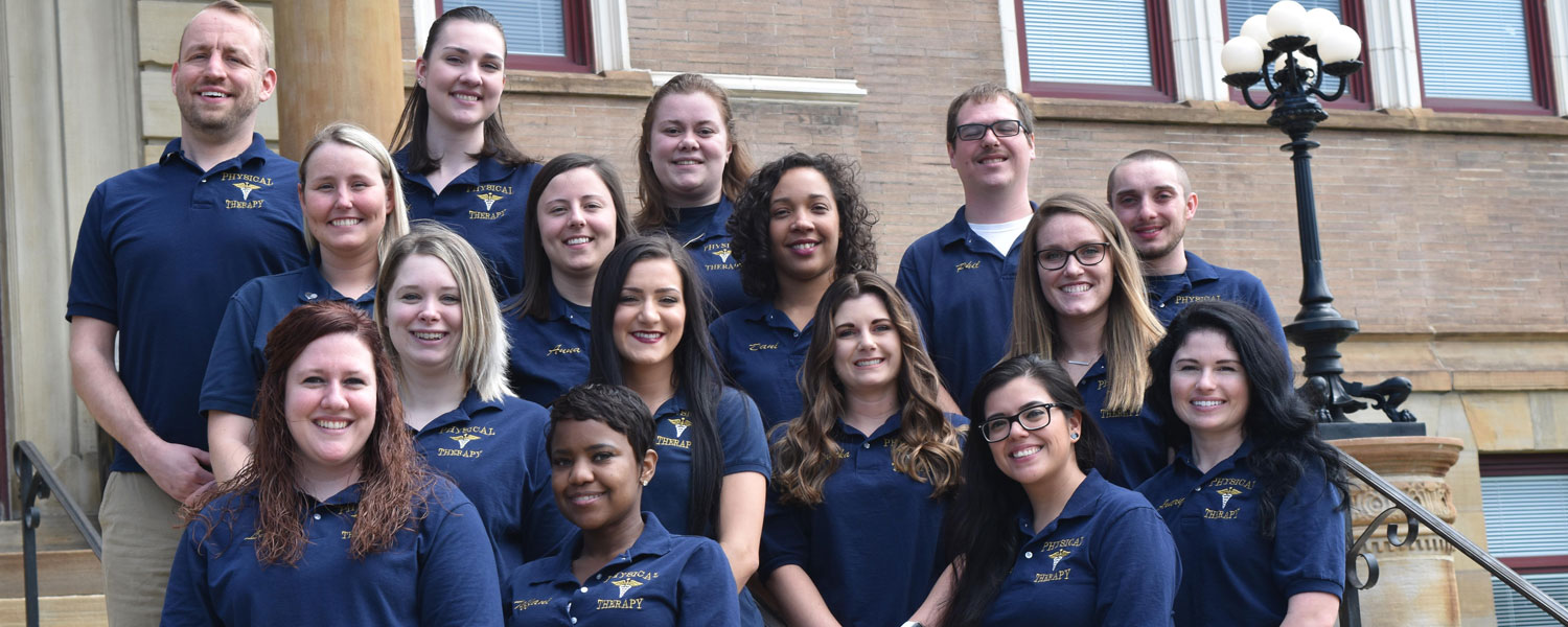 The 2019 PTA Class from ɫֱ East Liverpool gathered on the last day of classes on the steps of the Carnegie Library.