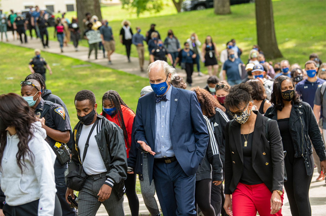 President Todd Diacon March for Unity