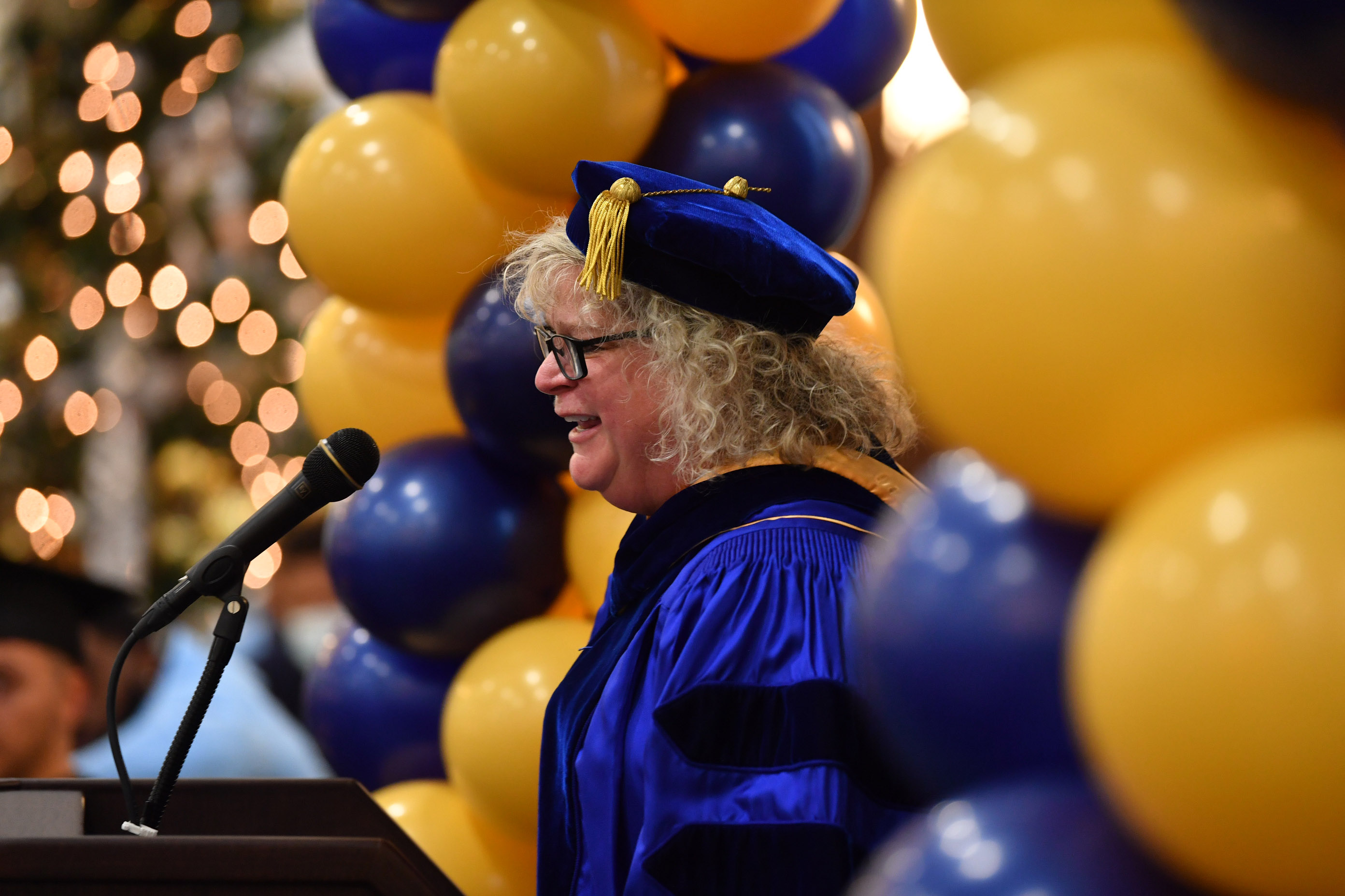 Provost Tankersley Awards Diplomas