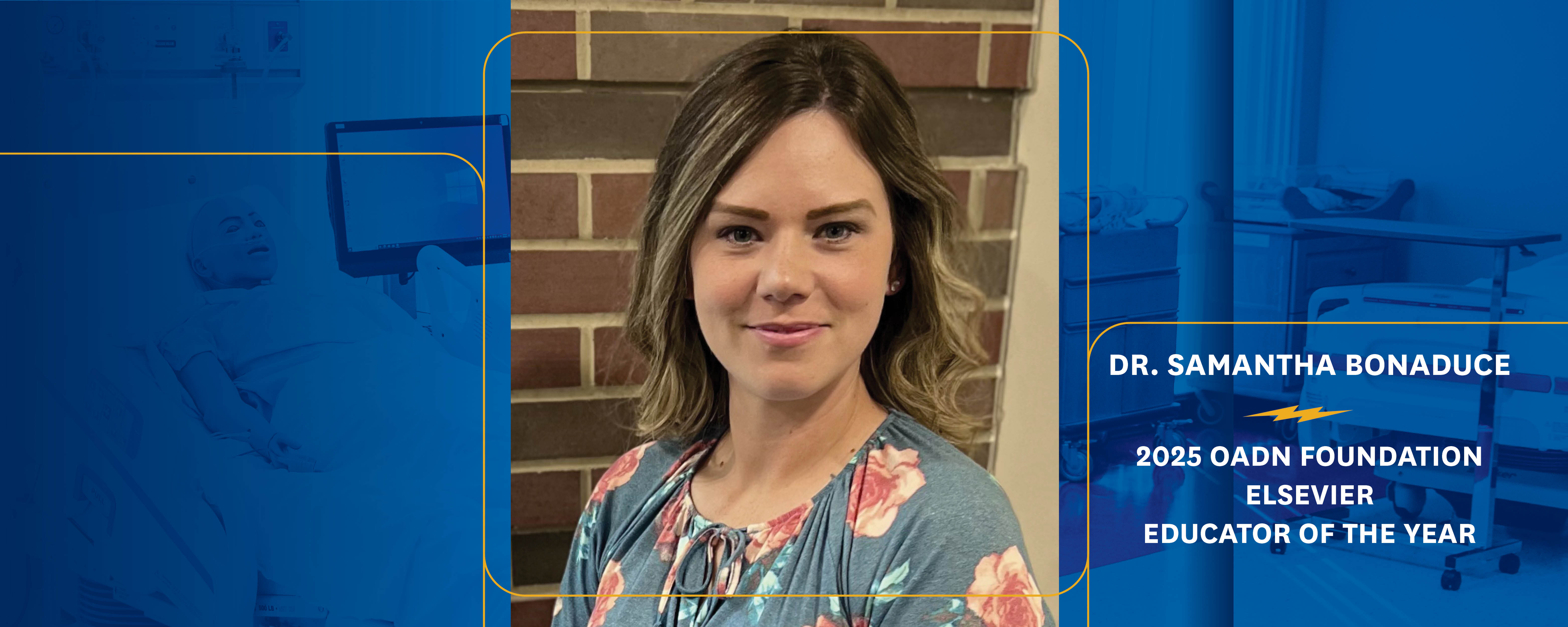 Dr. Samantha Bonaduce, Elsevier Educator of the Year Award recipient