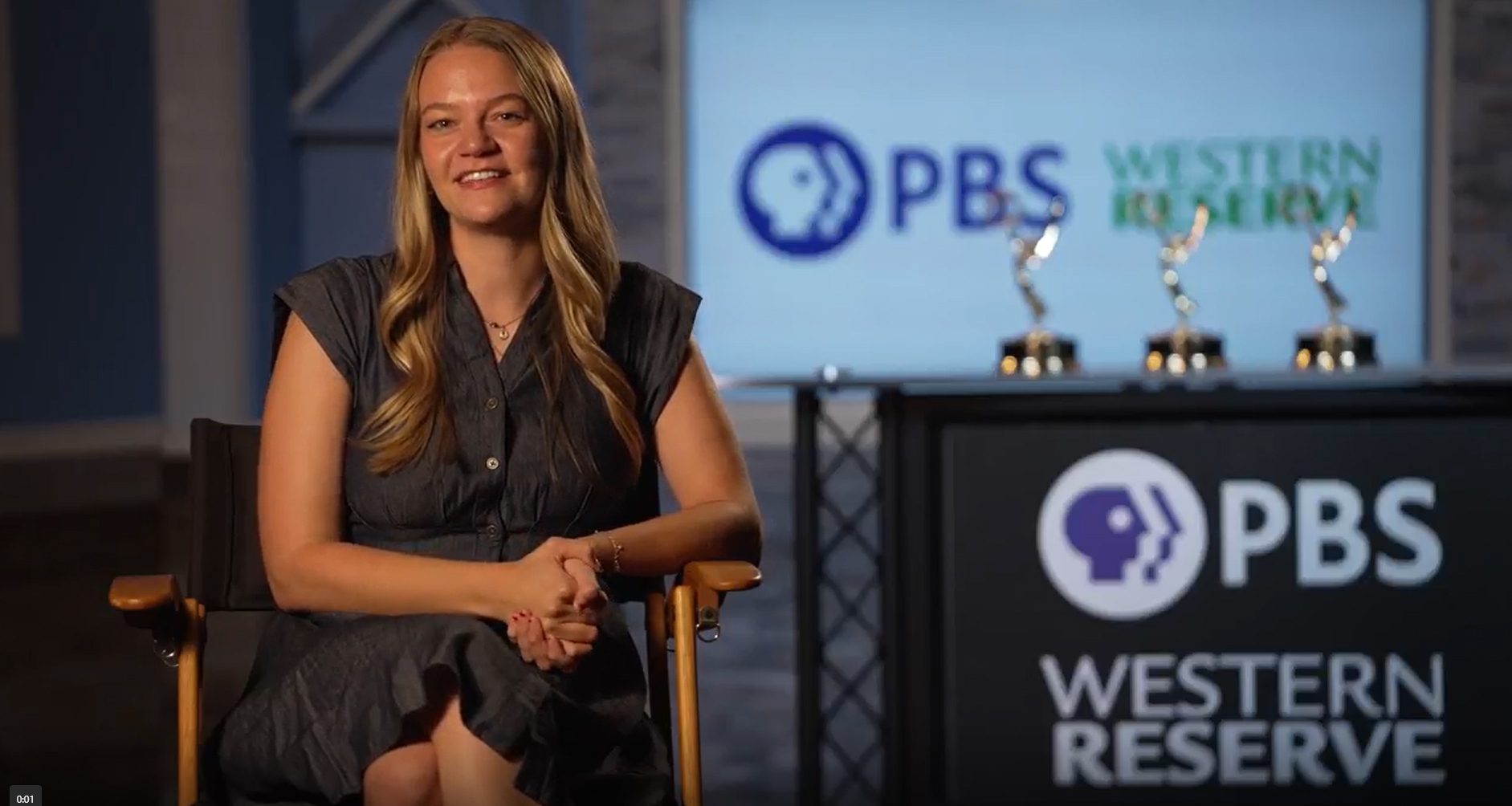 Alumna Sophia Gillespie at the Western Reserve PBS