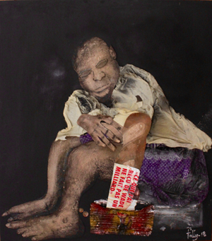 Fally Sene Sow (b. 1989, Dakar) Talibé dans le noir, 2018