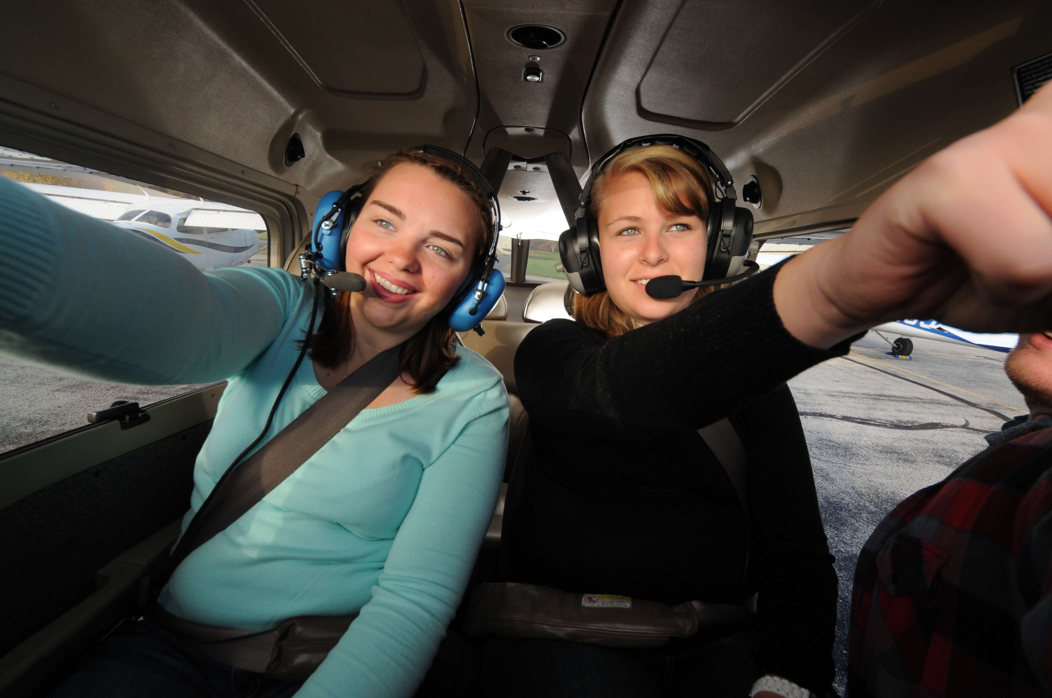 women in cockpit