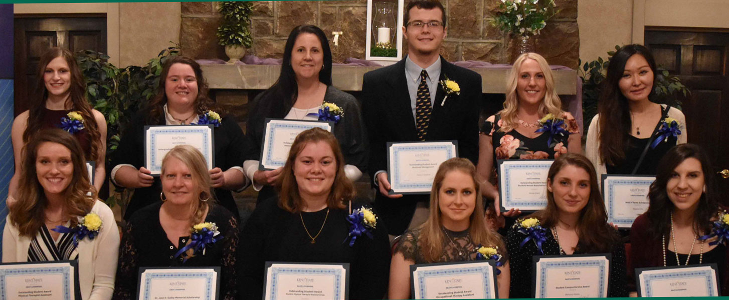 Students honored at the Kent State East Liverpool Wall of Fame dinner Students honored at the Kent State East Liverpool Wall of Fame dinner