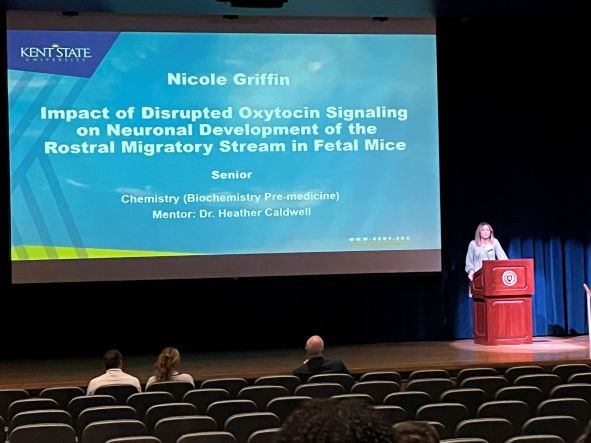 First-place Sure Fellow Nicole Griffin is a senior chemistry(biochemistry pre-medicine) major..