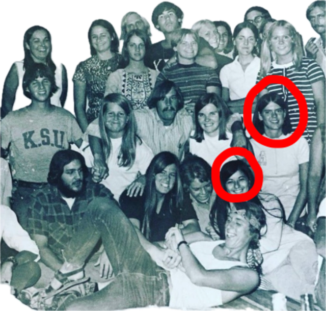 Susan Tuttle Greco with a group of friends
