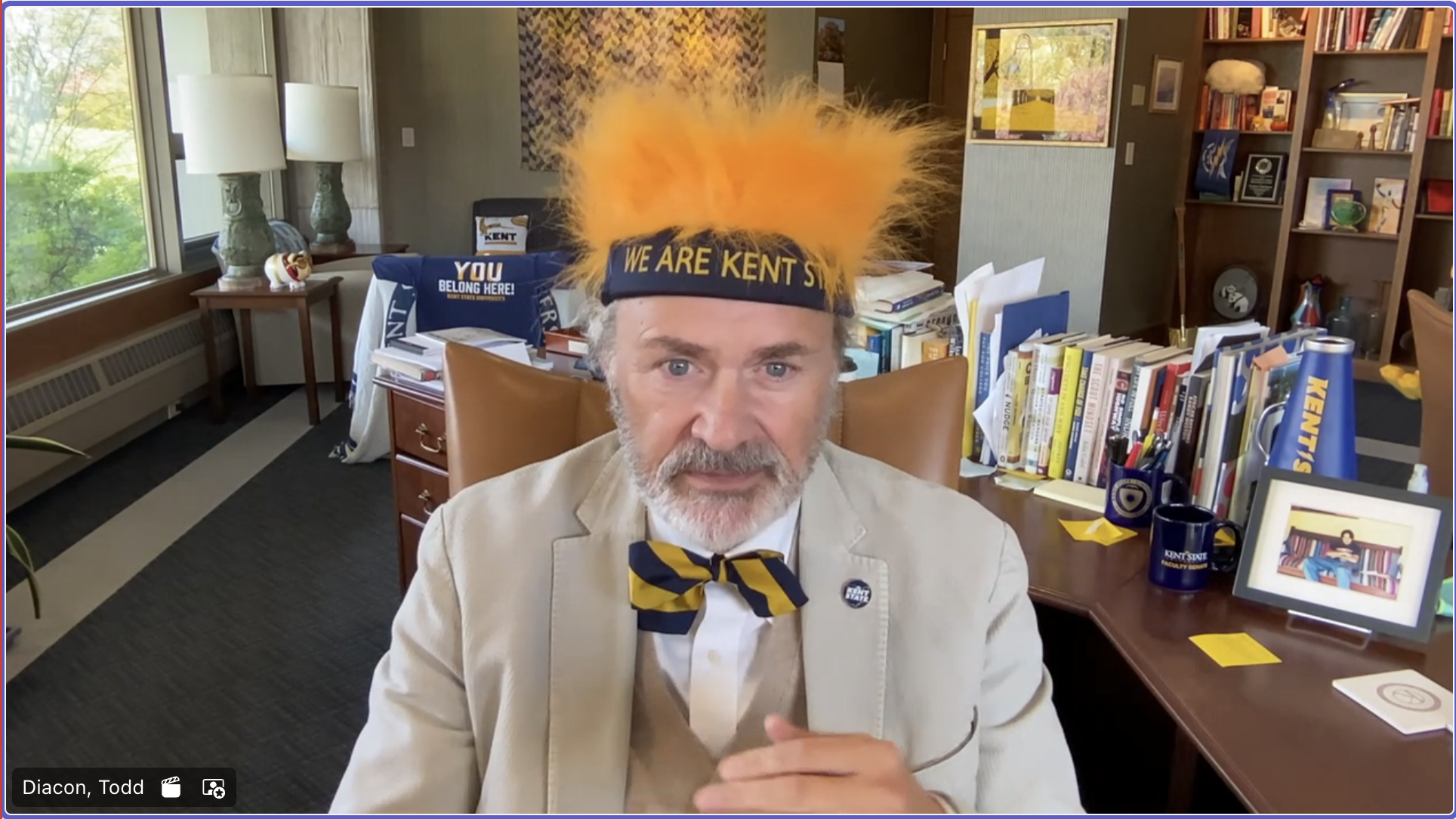 President Diacon signs off during Talking With Todd in October, 2025